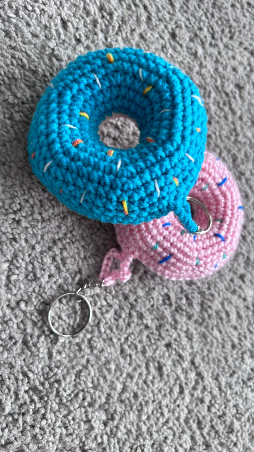 Crocheted Donut Keychains (Set of 5) - photo 3