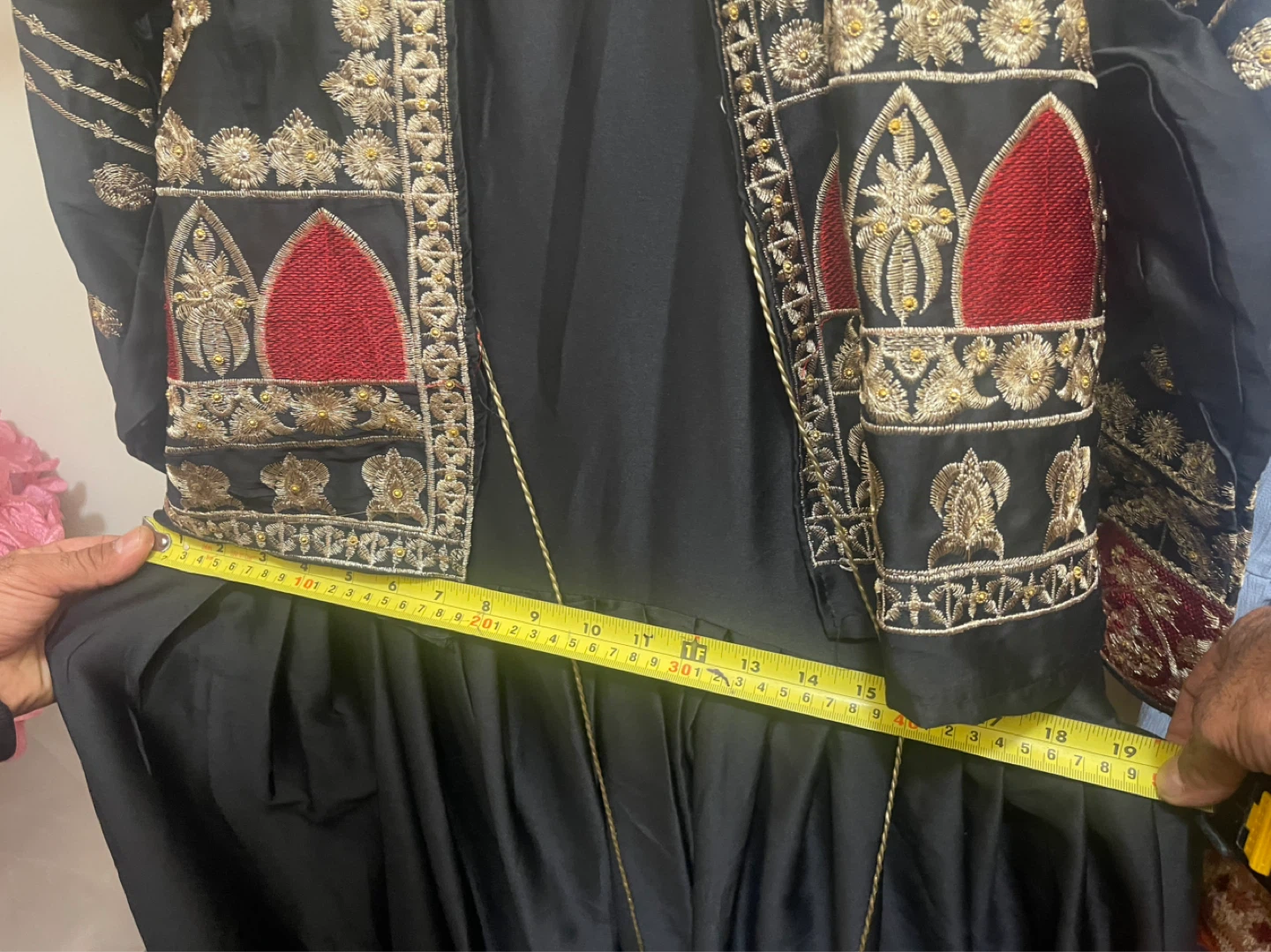 Black Embroidered Dress with Jacket Set - photo 4