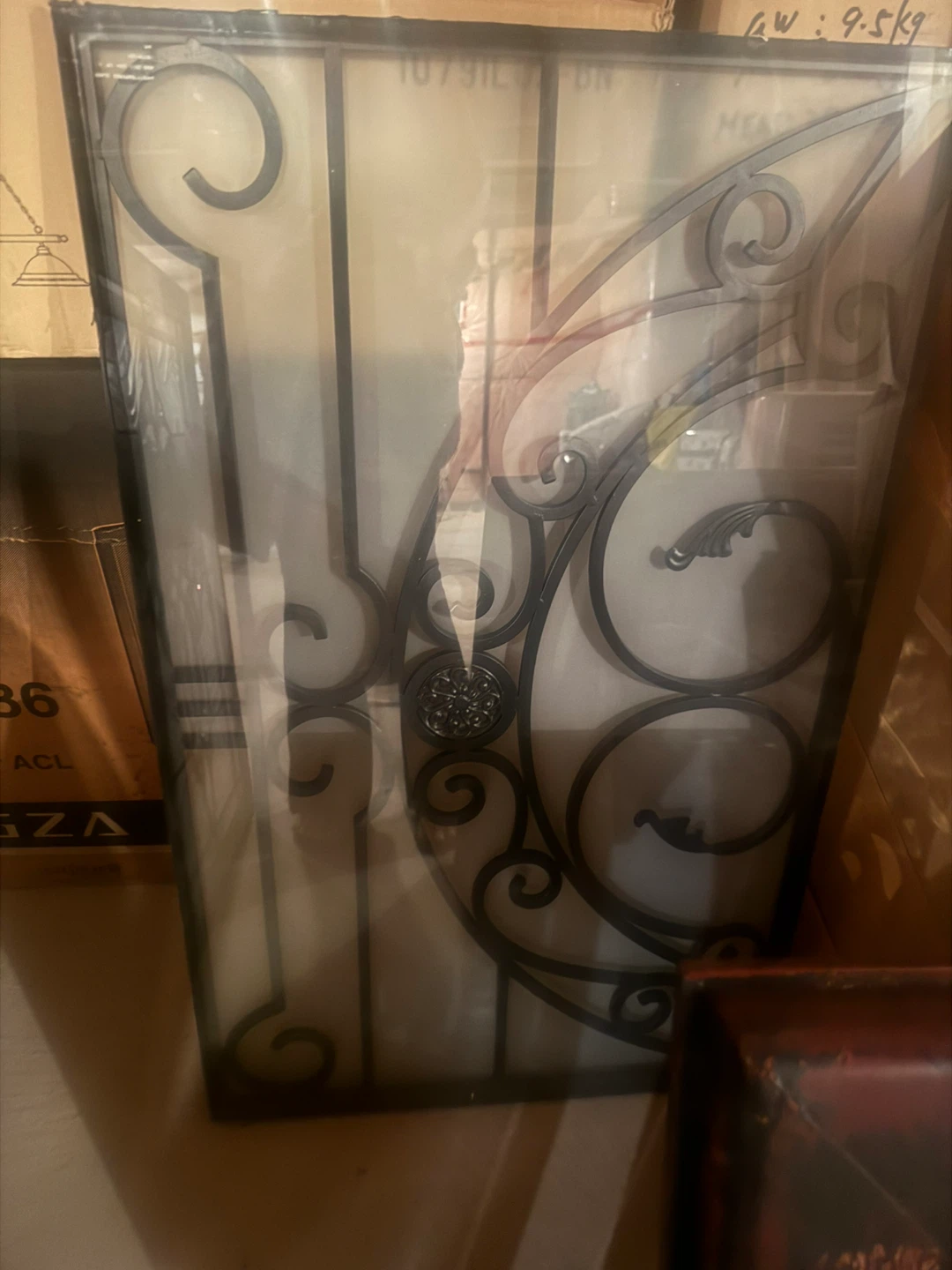 Decorative glass door inserts