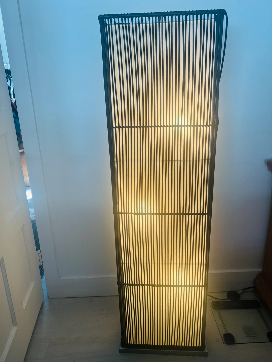 Tall Woven Floor Lamp -  Bamboo - photo 2