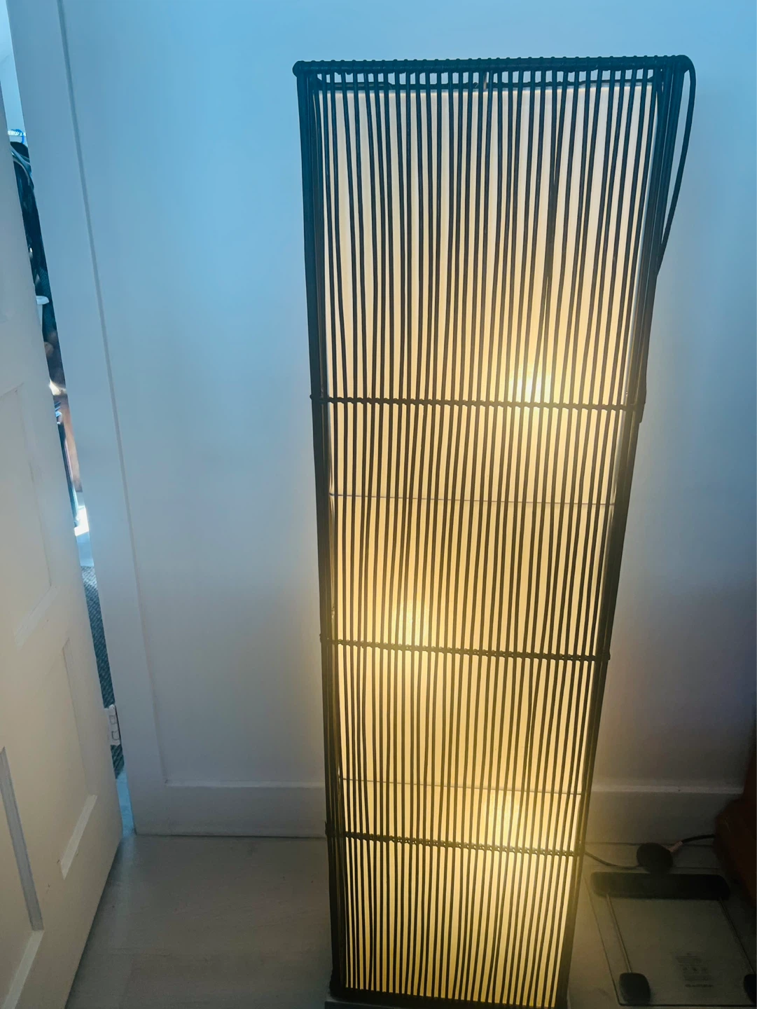Tall Woven Floor Lamp -  Bamboo