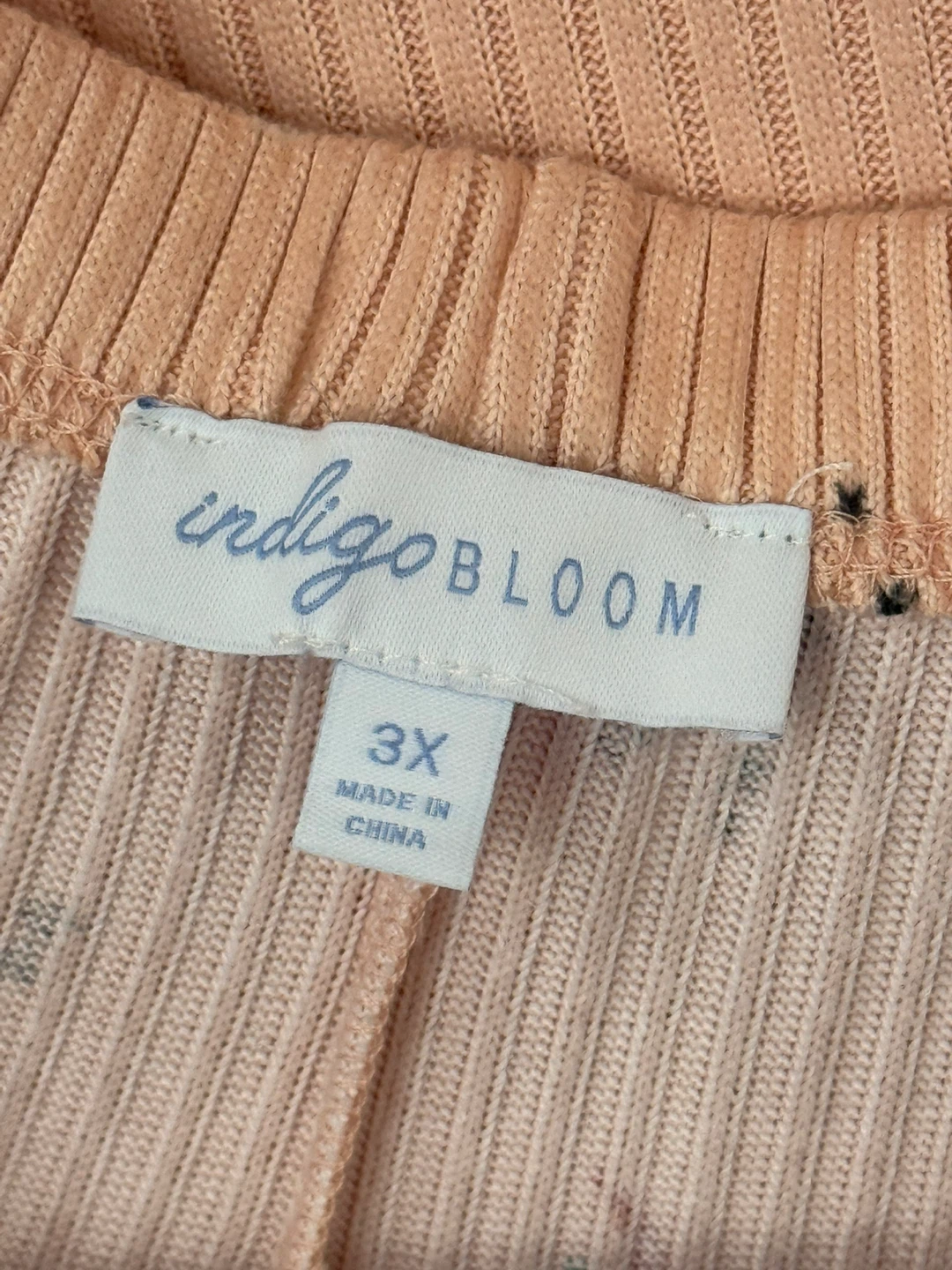 WOMENS Indigo Bloom 3X Pajama Set Elastic Band Bottoms - photo 2