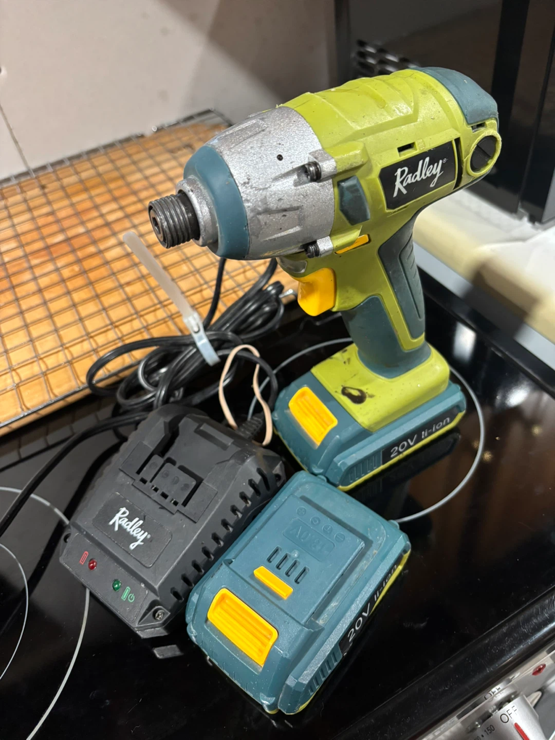 Radley 20V Impact Driver with Two Batteries and Charger