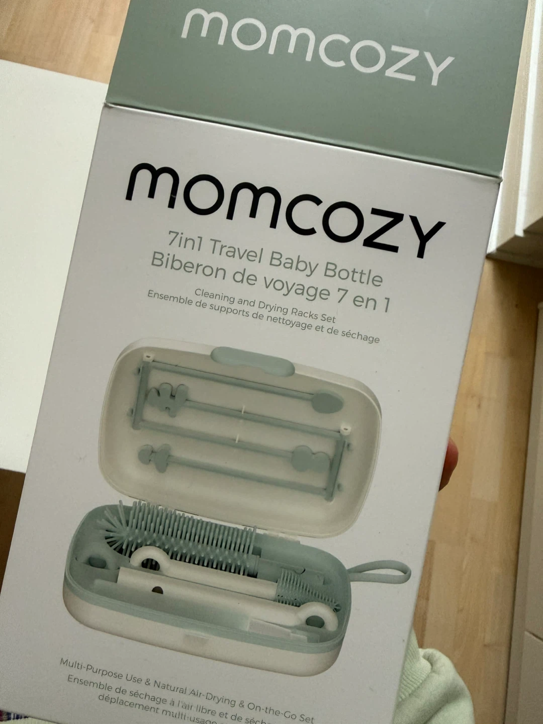 Momcozy 7-in-1 Travel Baby Bottle Cleaning and Drying Racks Set - photo 3