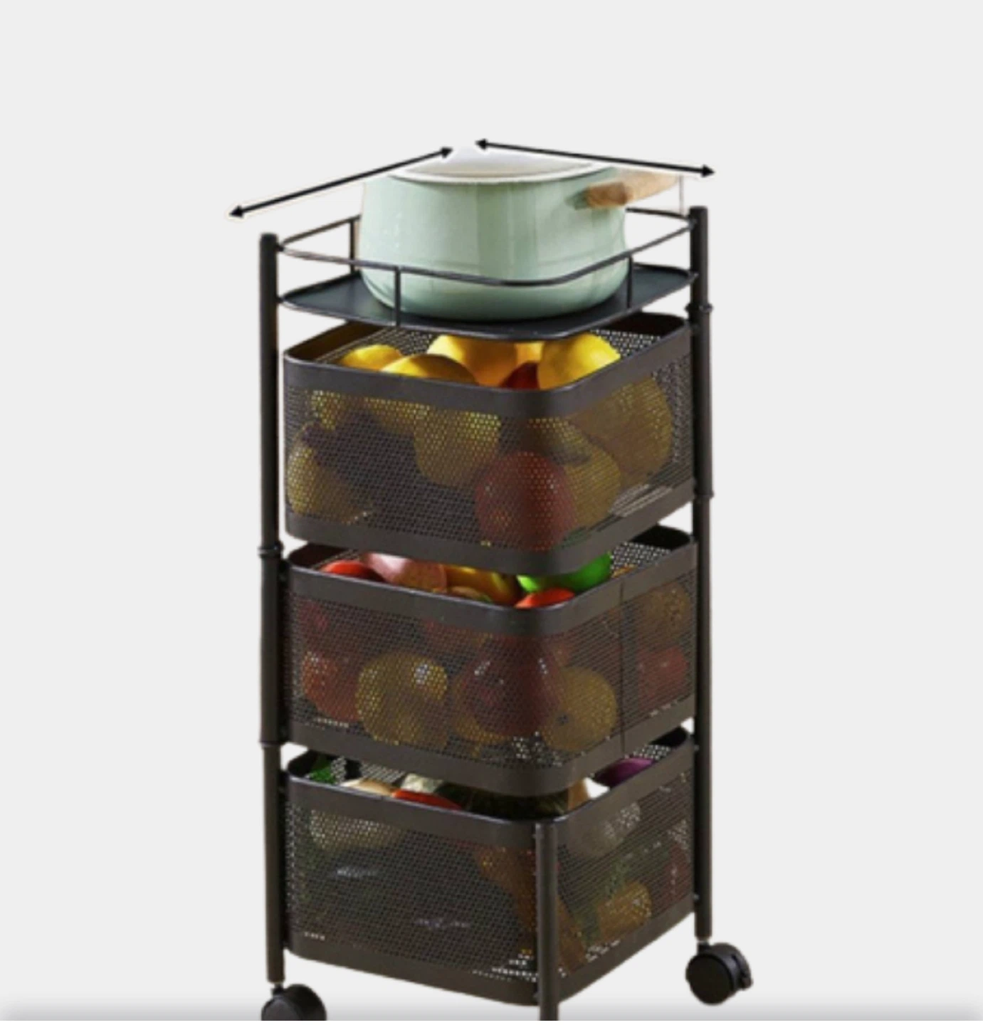 3-Tier Rotating Shelf