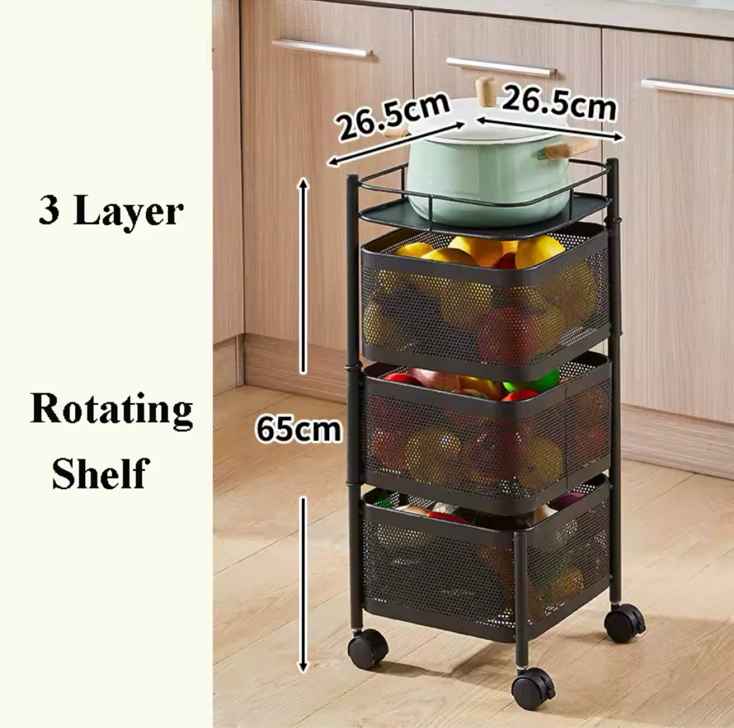 3-Tier Rotating Shelf - photo 5