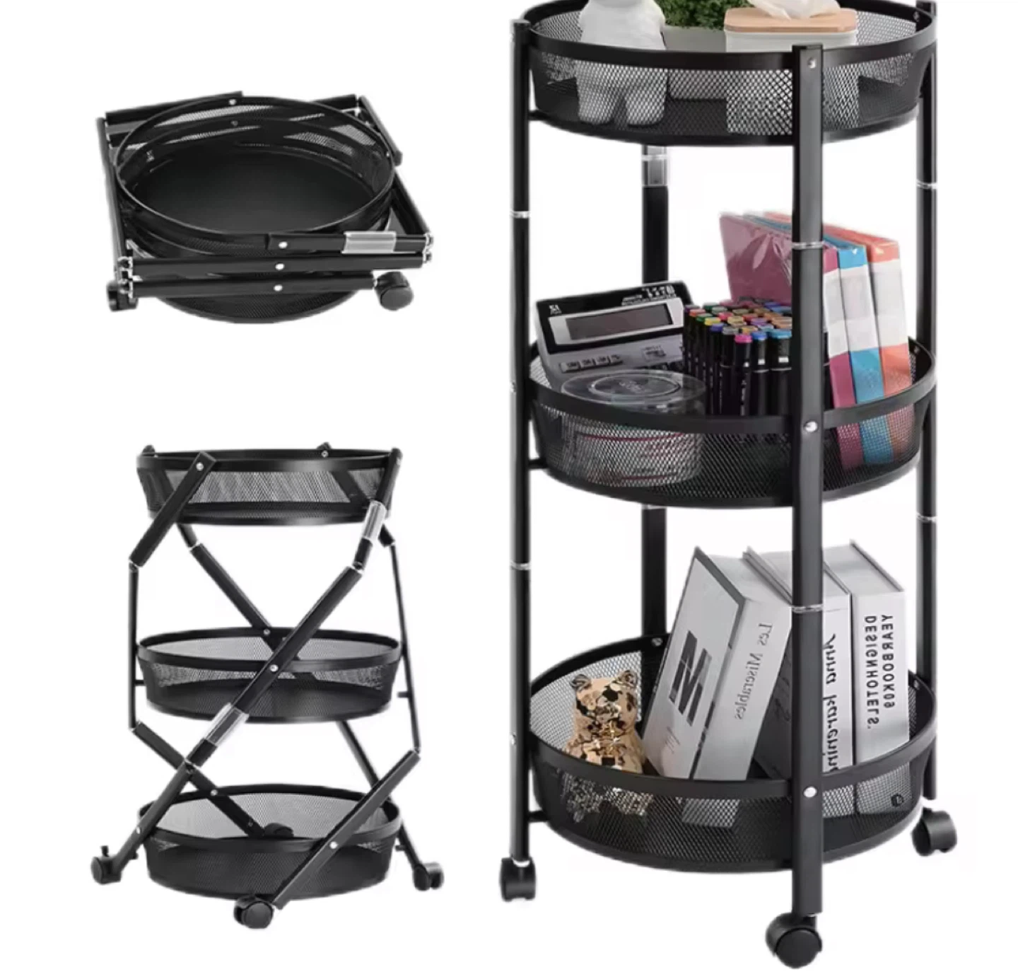 3-Tier Rolling Storage Cart - photo 2