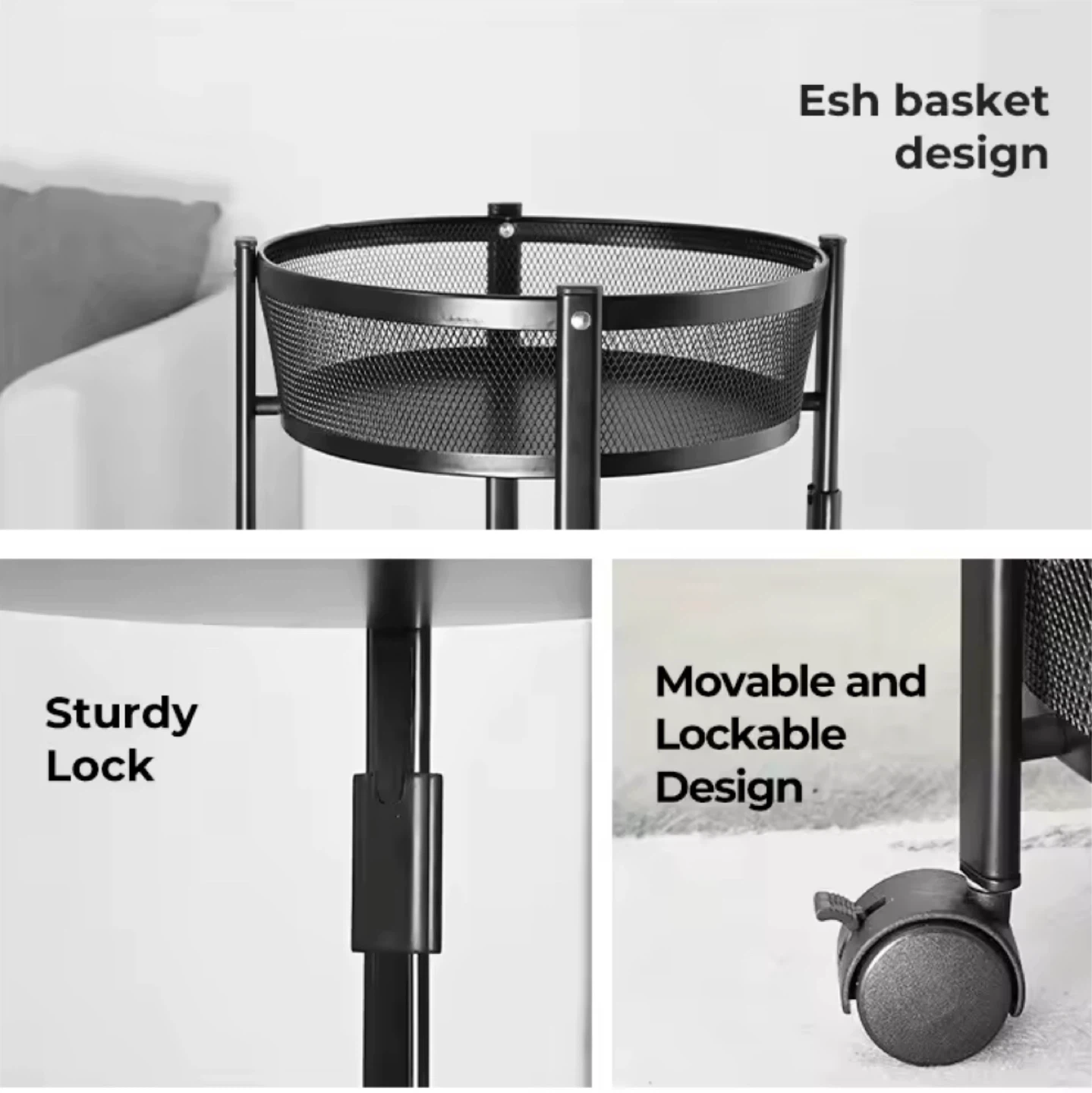 3-Tier Rolling Storage Cart - photo 5