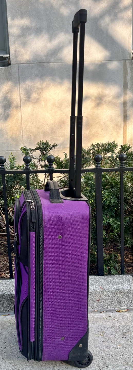 U.S. Traveler Purple Carry On Rolling Suitcase - photo 4