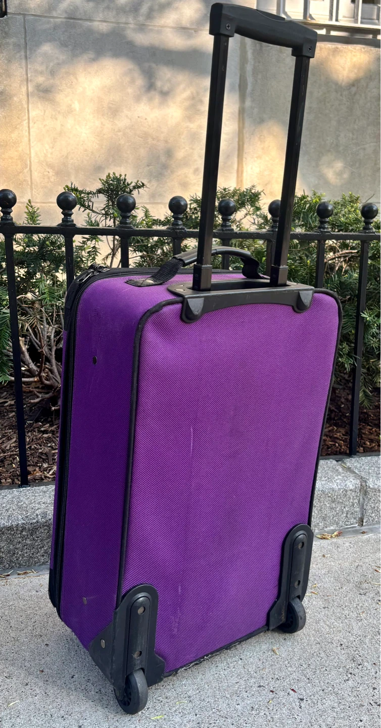 U.S. Traveler Purple Carry On Rolling Suitcase - photo 3