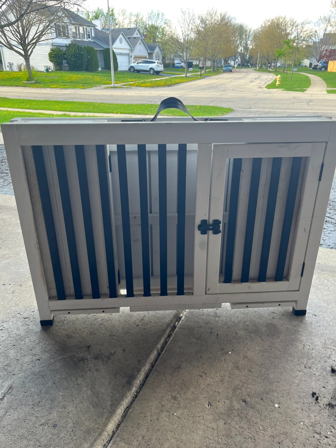 Wooden Dog Crate End Table - photo 5