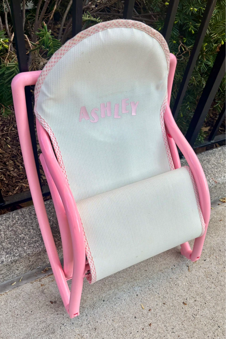 Personalized Portable Rocking Chair - Pink - photo 5