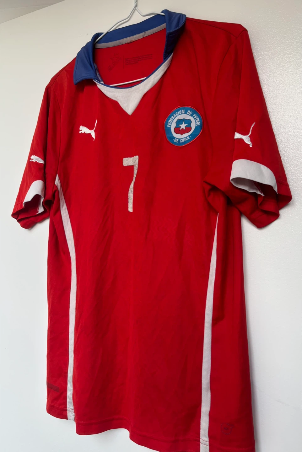 Puma Chile National Football Team Jersey #7 Red