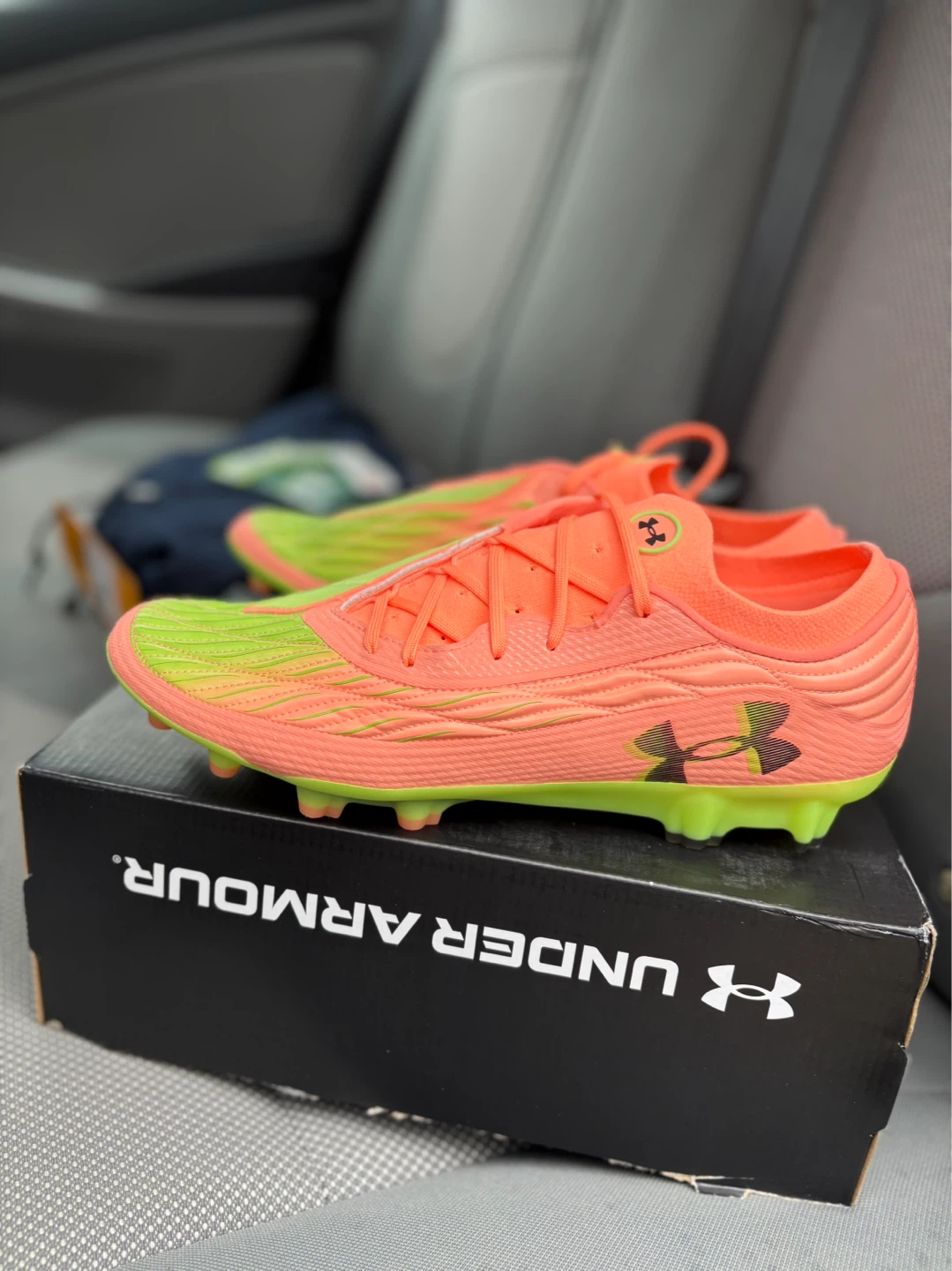 Under Armour Soccer Cleats - Orange/Lime Green
