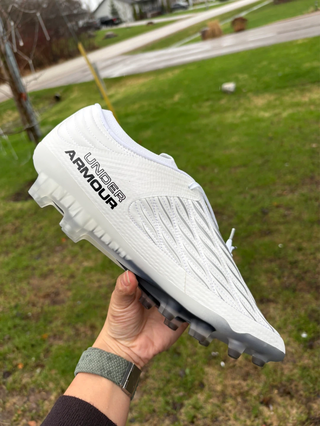 Under Armour White Football Cleats - photo 4
