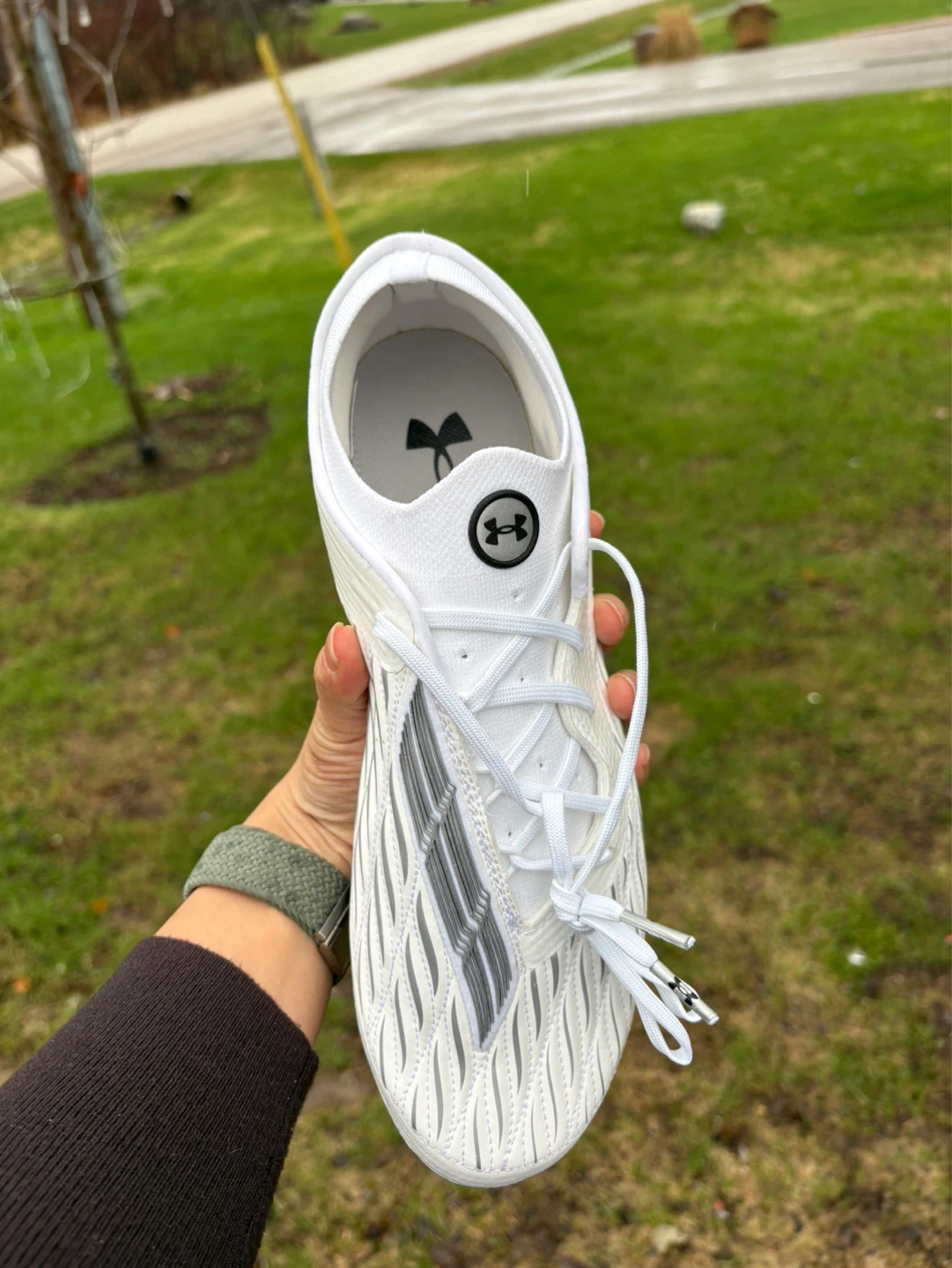 Under Armour White Football Cleats - photo 5