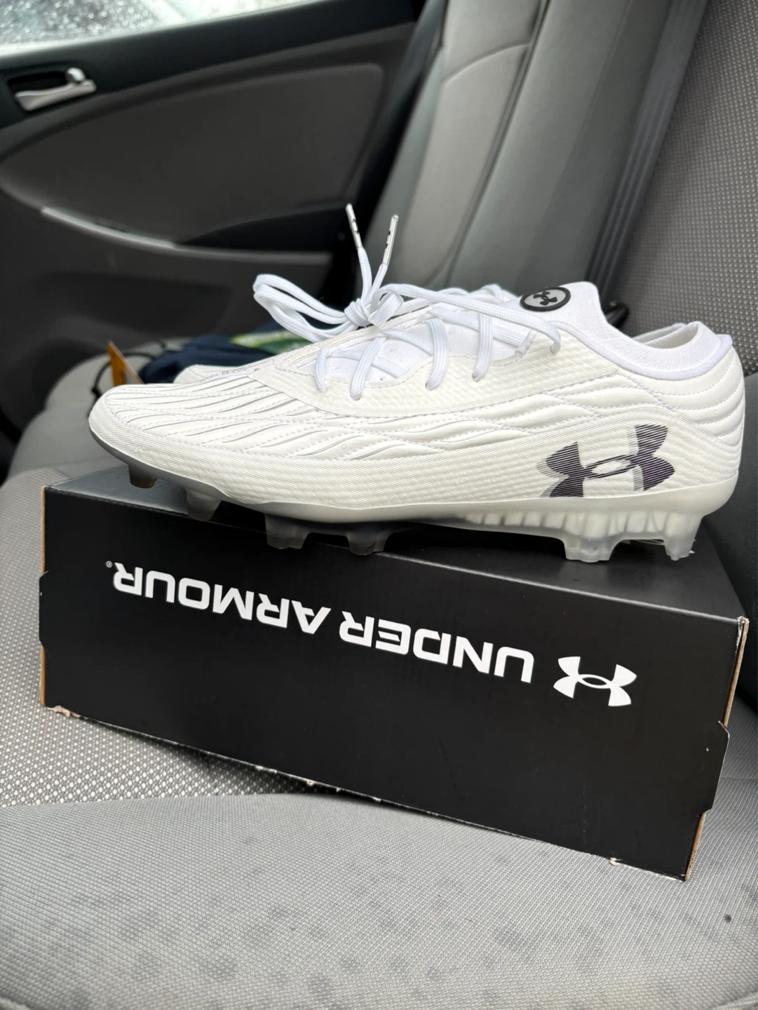 Under Armour White Football Cleats