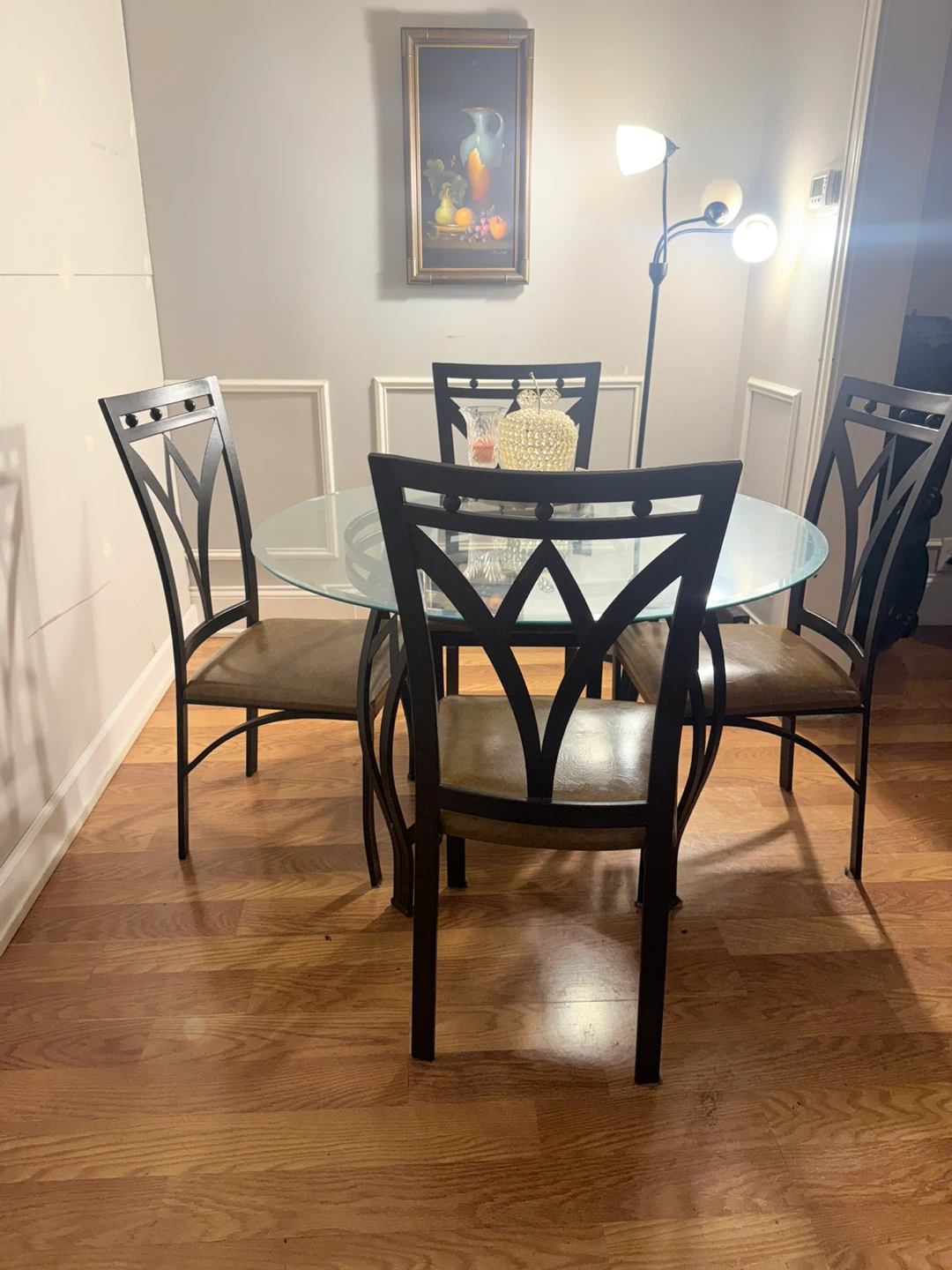 Glass Top Dining Table Set with 4 Chairs - photo 2
