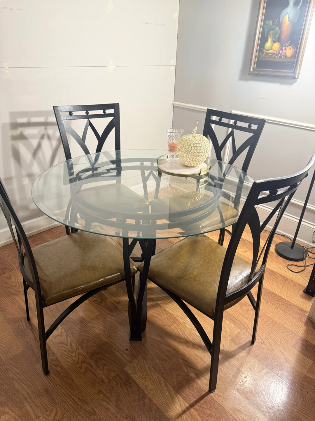 Glass Top Dining Table Set with 4 Chairs - photo 3