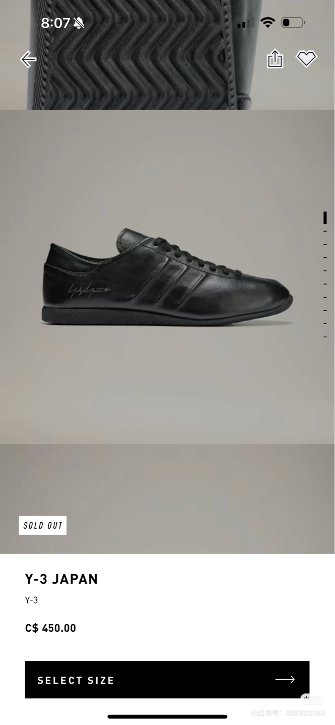 Y-3 Japan Black Leather Sneakers