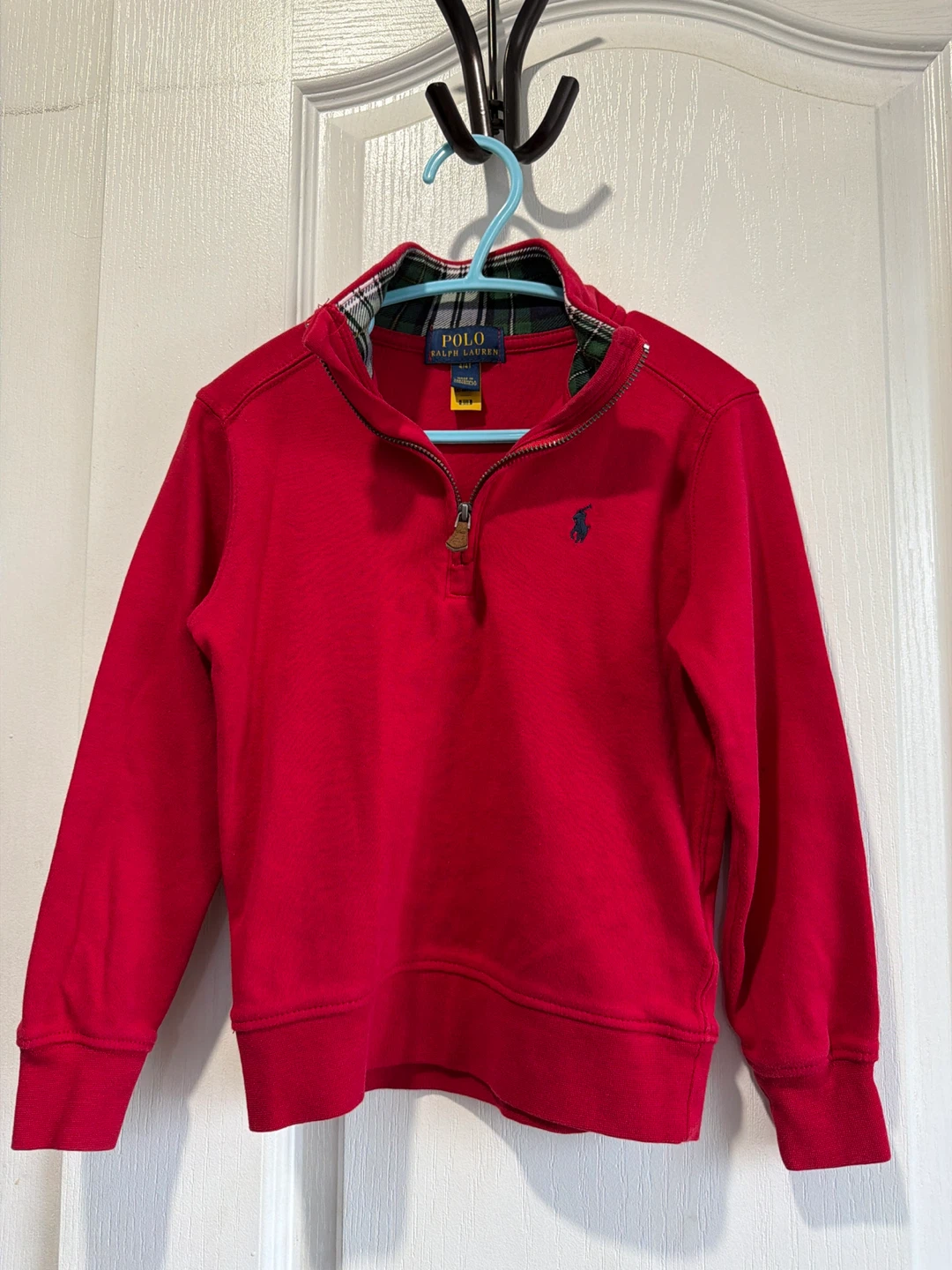 Polo Ralph Lauren Red Quarter Zip Pullover