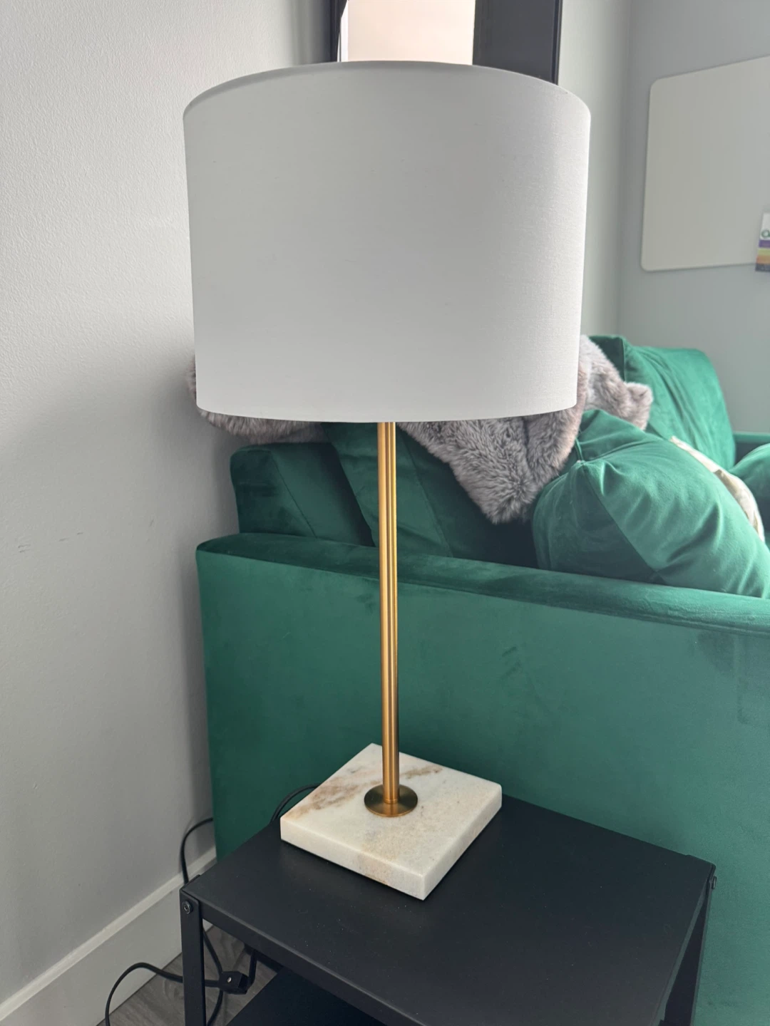 Structube Marble Table Lamp w/lightbulb