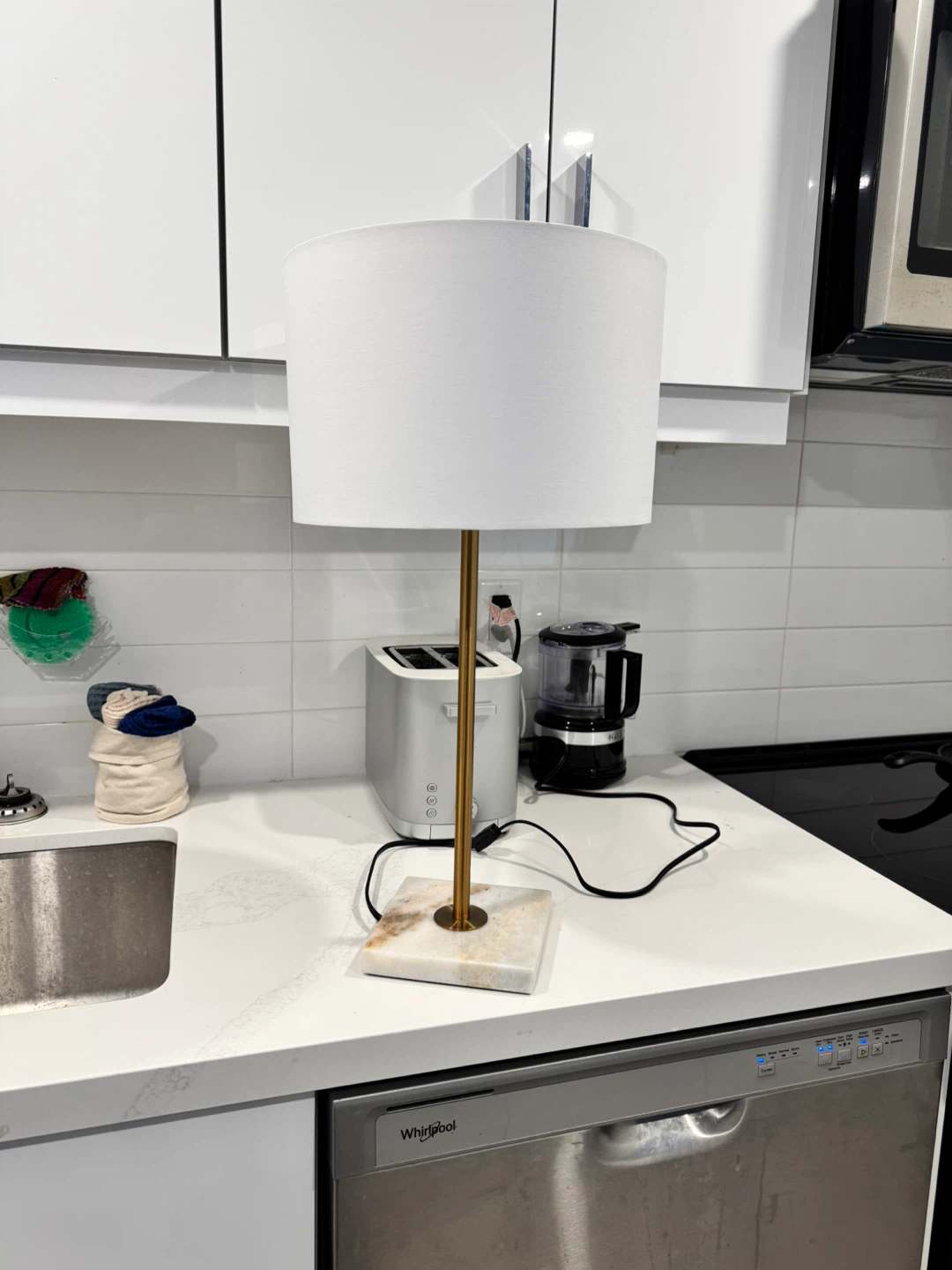 Structube Marble Table Lamp w/lightbulb - photo 3