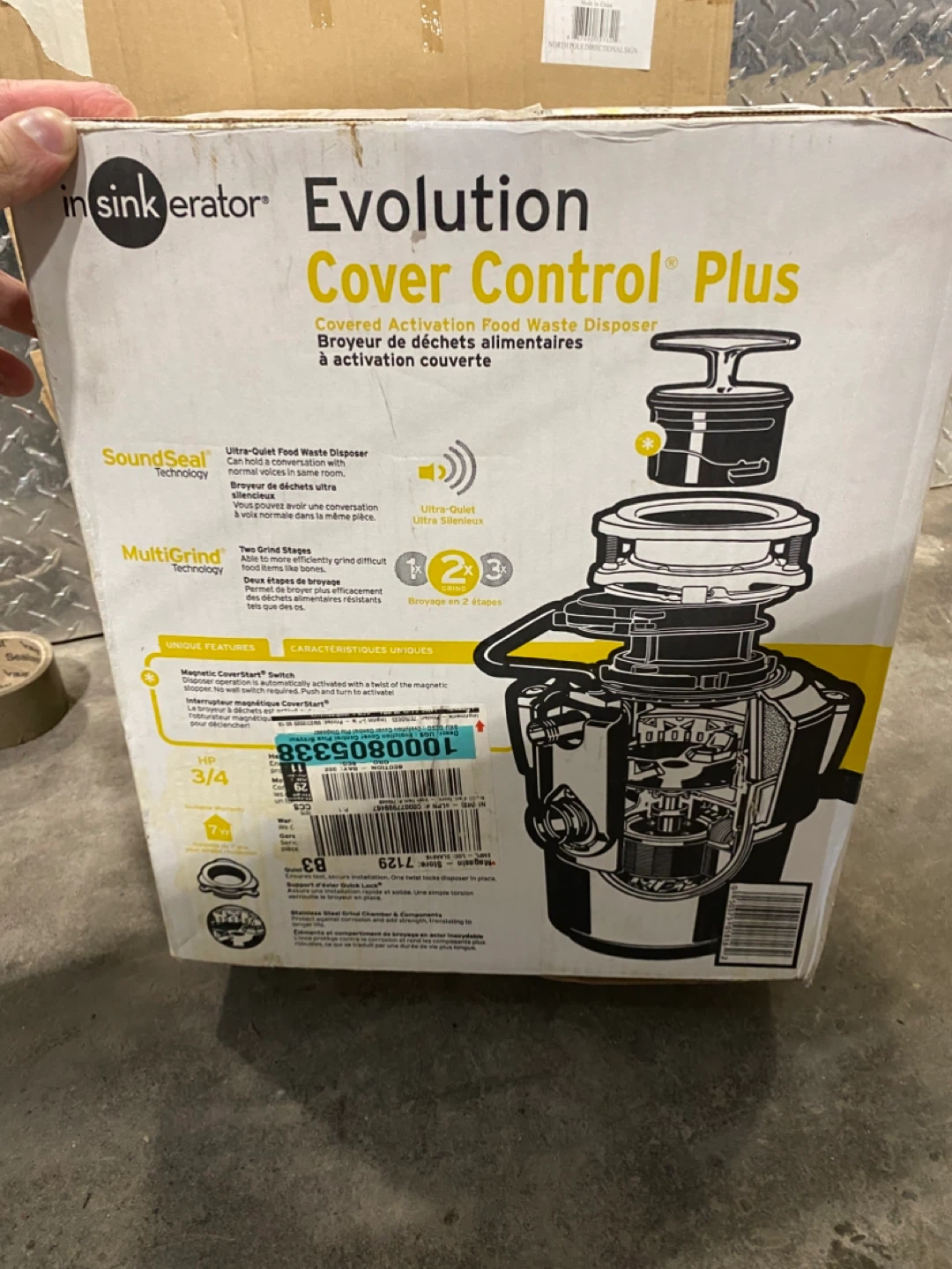 Evolution Cover Control Plus Food Waste Disposer 3/4 HP