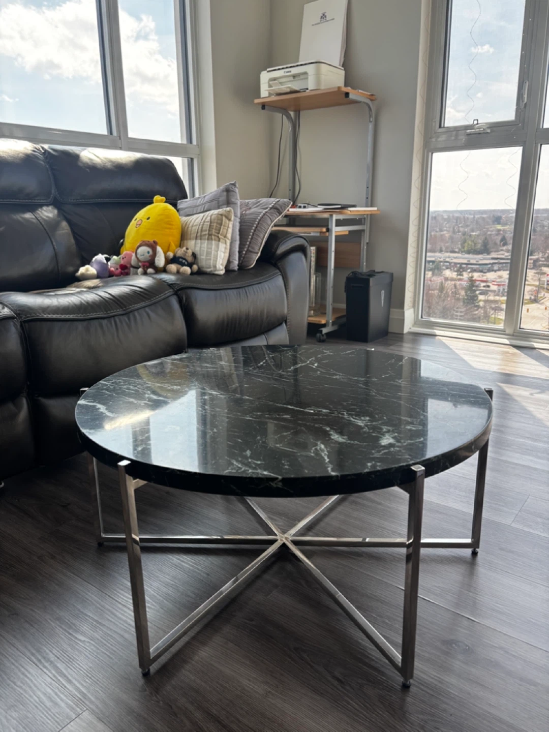 Modern Round Marble Coffee Table - photo 3