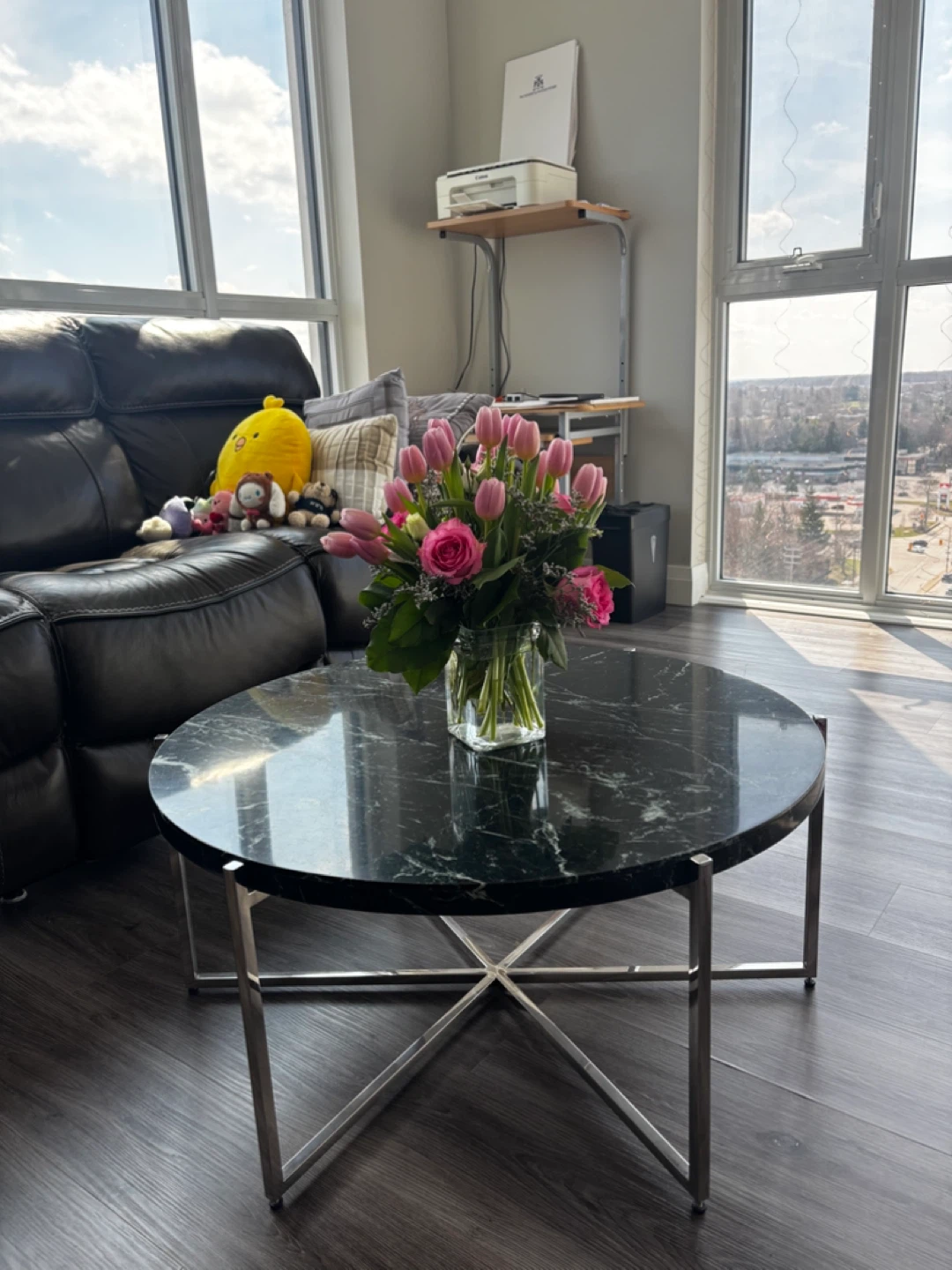 Modern Round Marble Coffee Table - photo 4