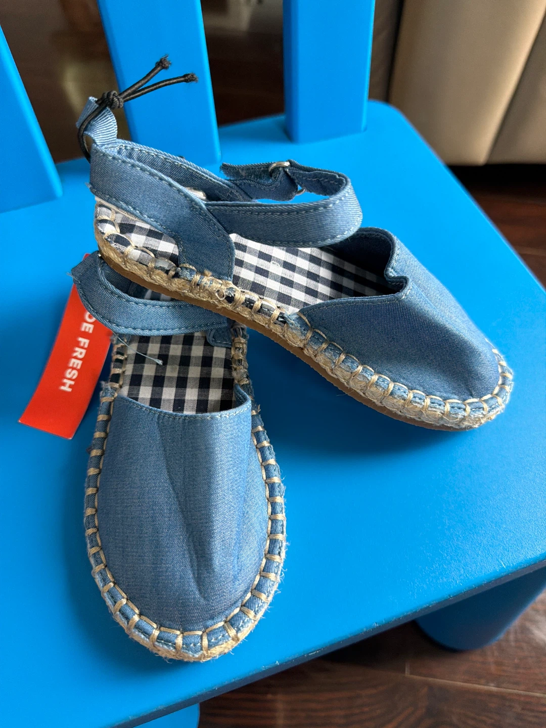 Blue Denim Espadrille Sandals