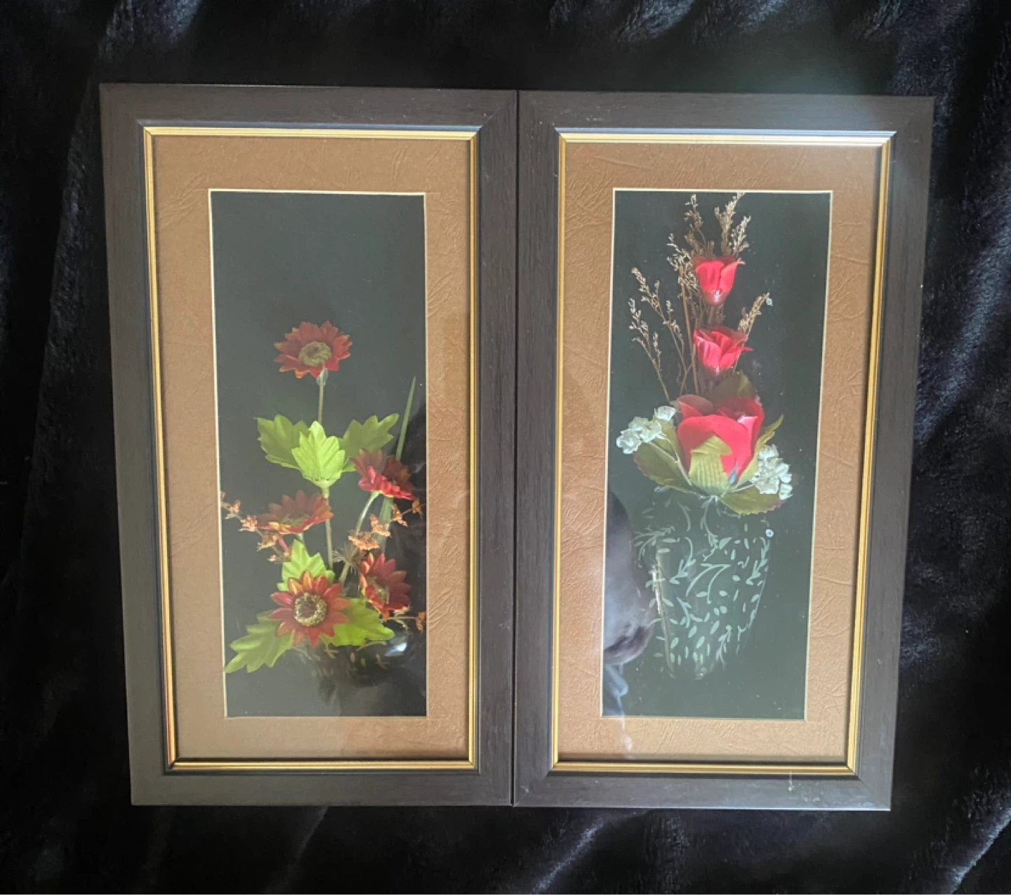 Framed Artificial Flower Arrangements (Set of 2)