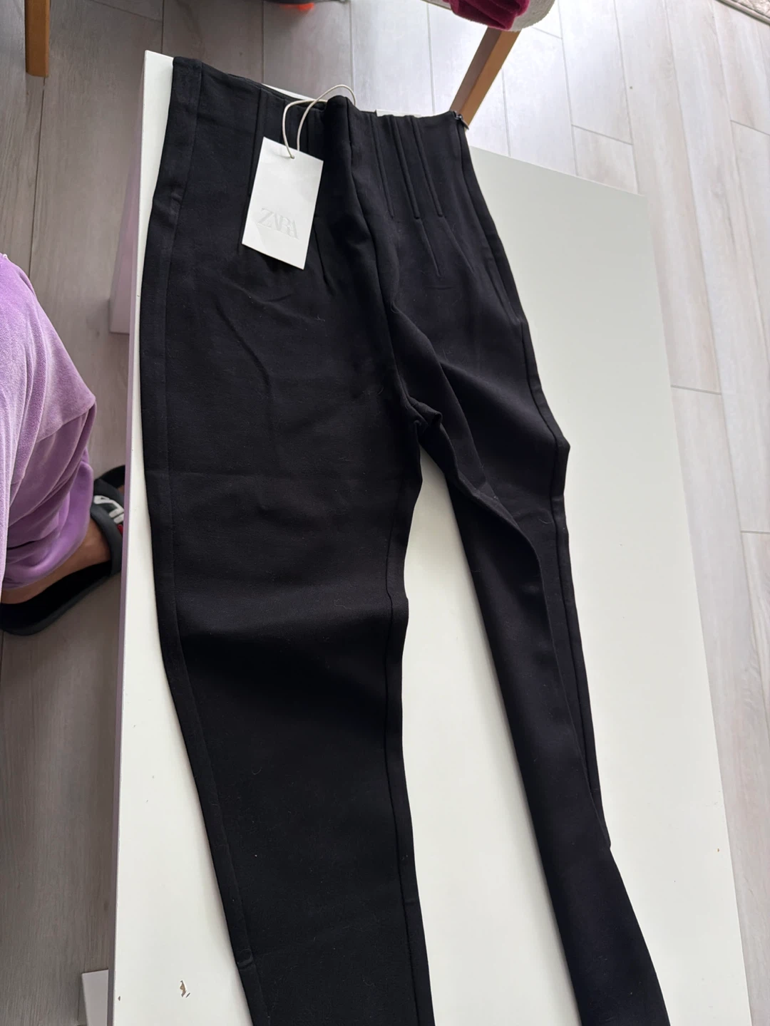 ZARA Black High Waist Pants Size S - photo 5
