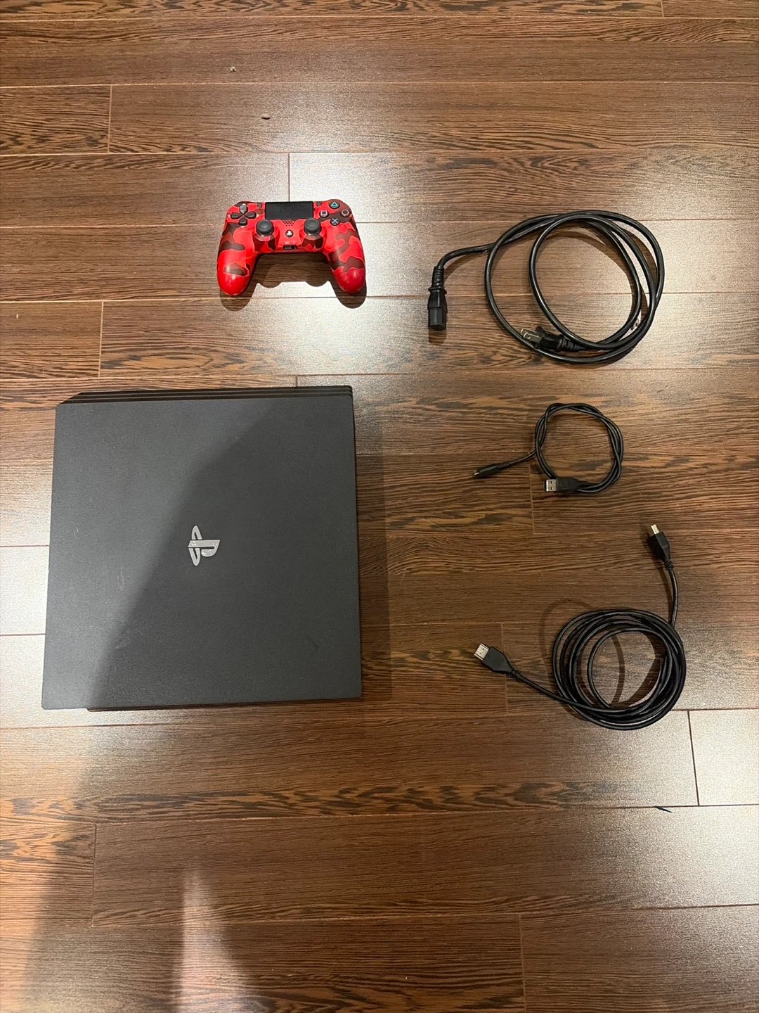 Sony PlayStation 4 Pro 1TB Console with Controller and Cables