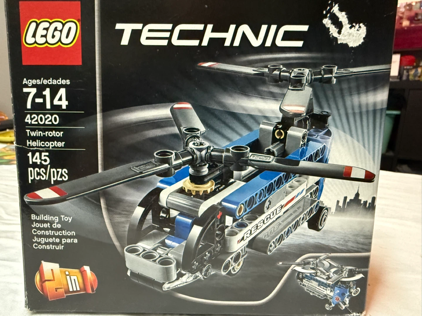 LEGO Technic Twin-rotor Helicopter Building Set 42020