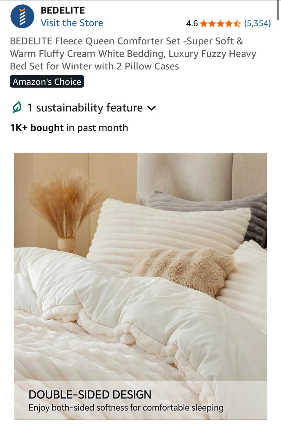 Queen Comforter Set_Cream White Bedding - photo 3