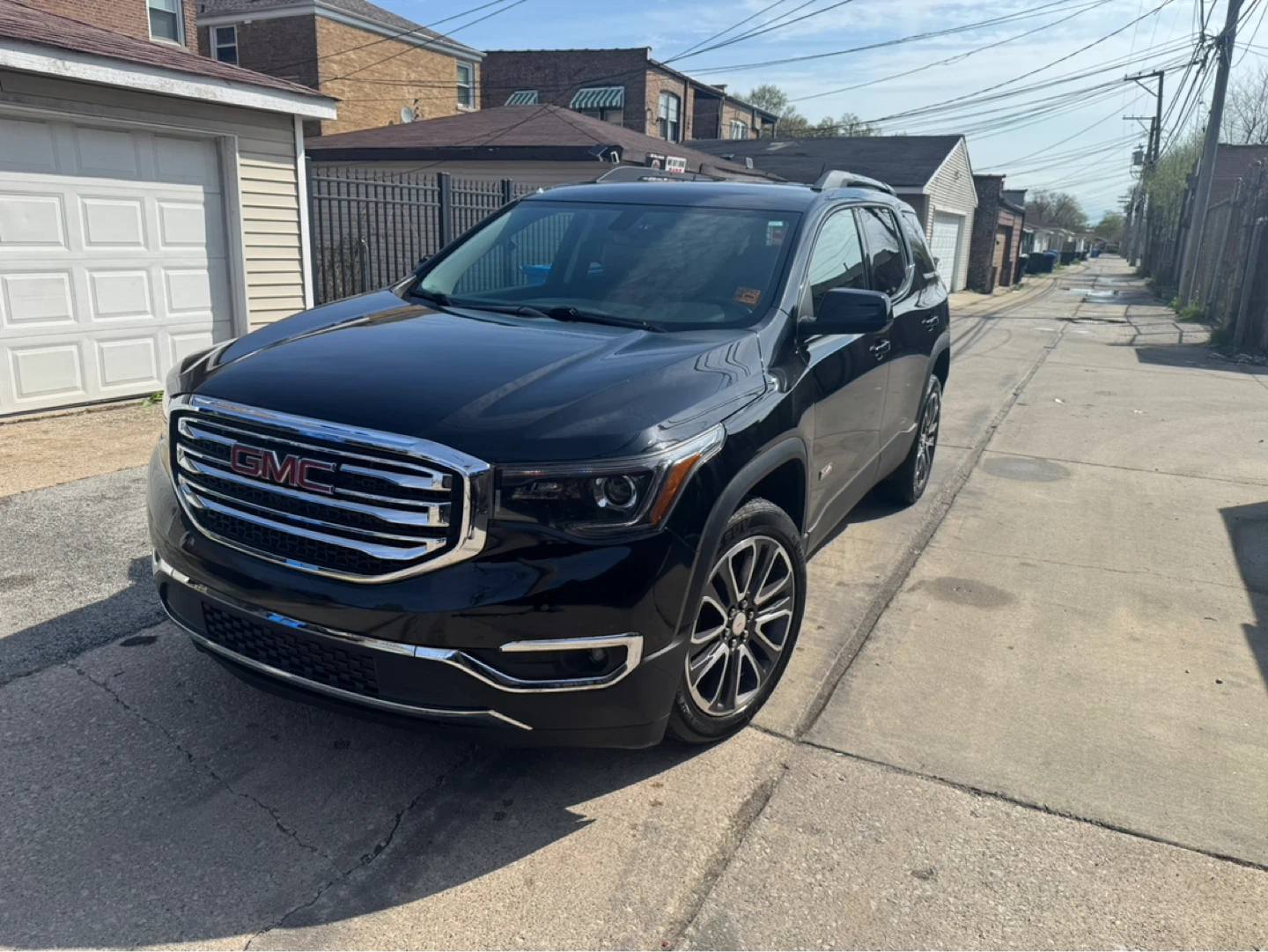 Black GMC Acadia SUV