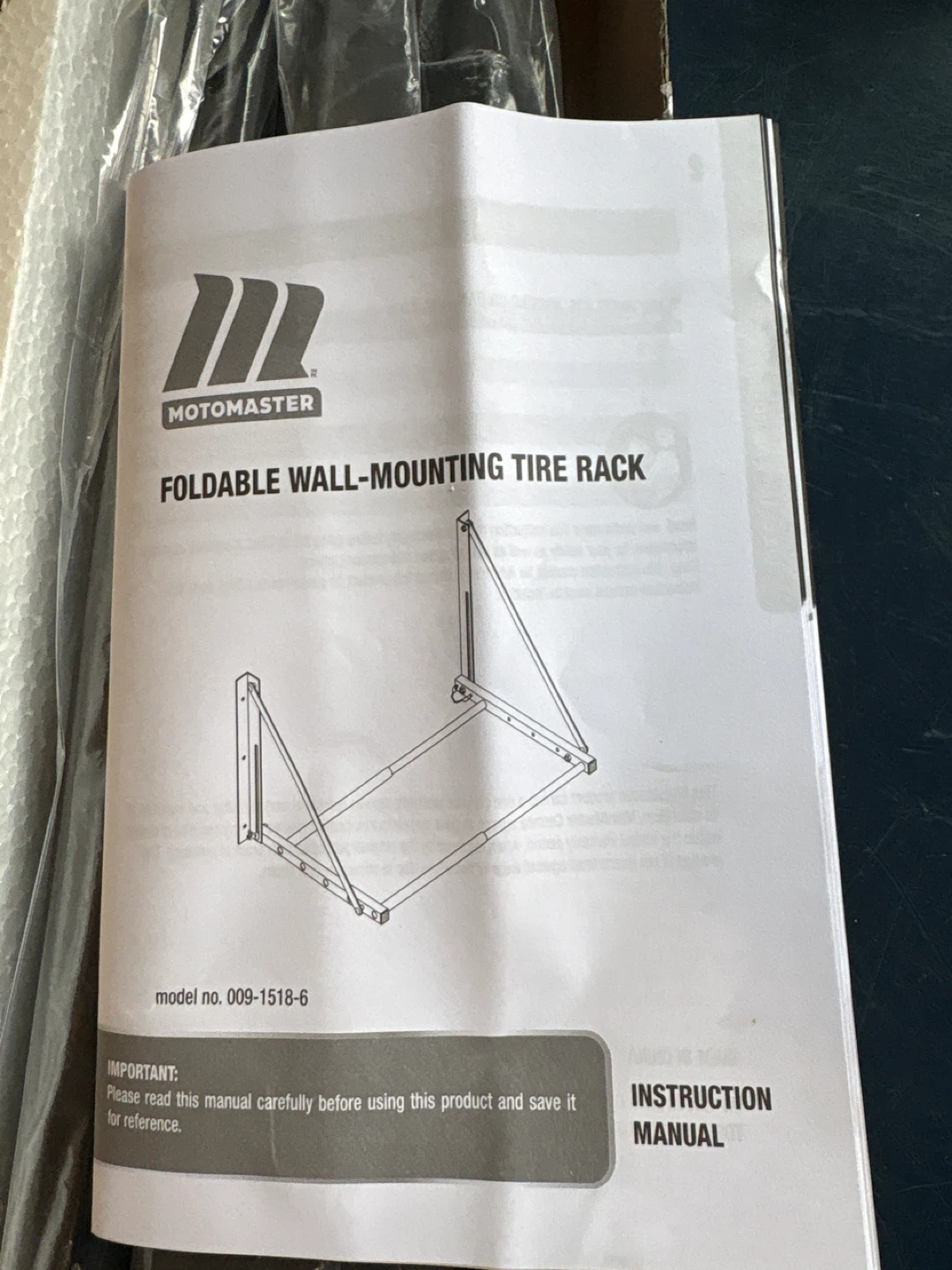 Motomaster Foldable Wall-Mounting Tire Rack - photo 4