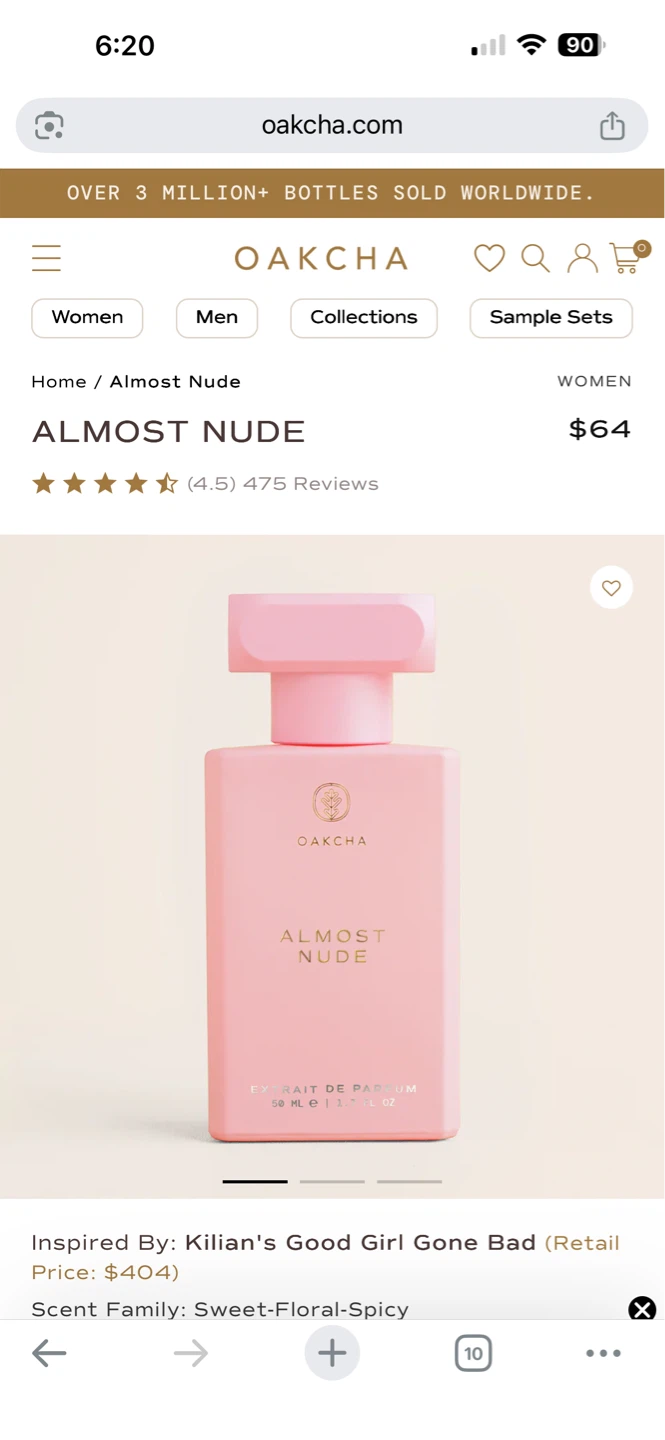 Oakcha Almost Nude Eau de Parfum 50ml