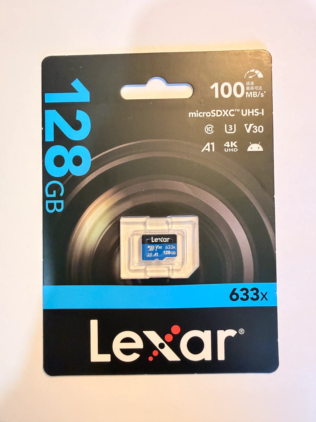 Lexar 128GB microSDXC UHS-I 633x Memory Card