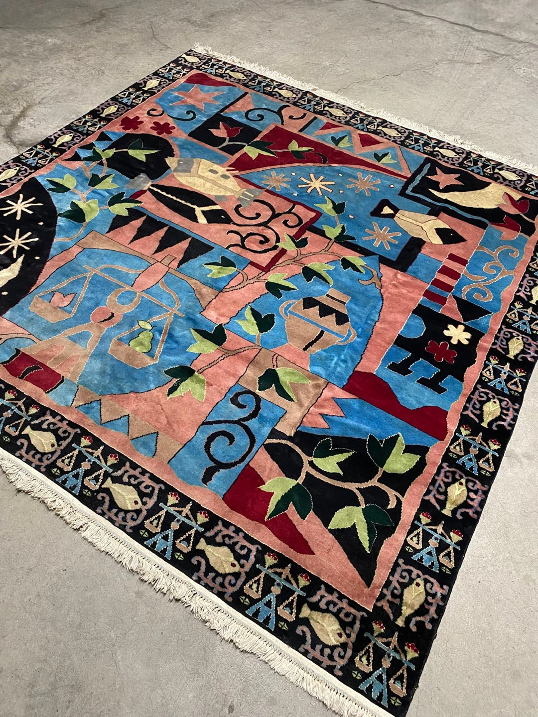 Luxury Handwoven Wool & Silk Rug – 7x7.5 ft - photo 4