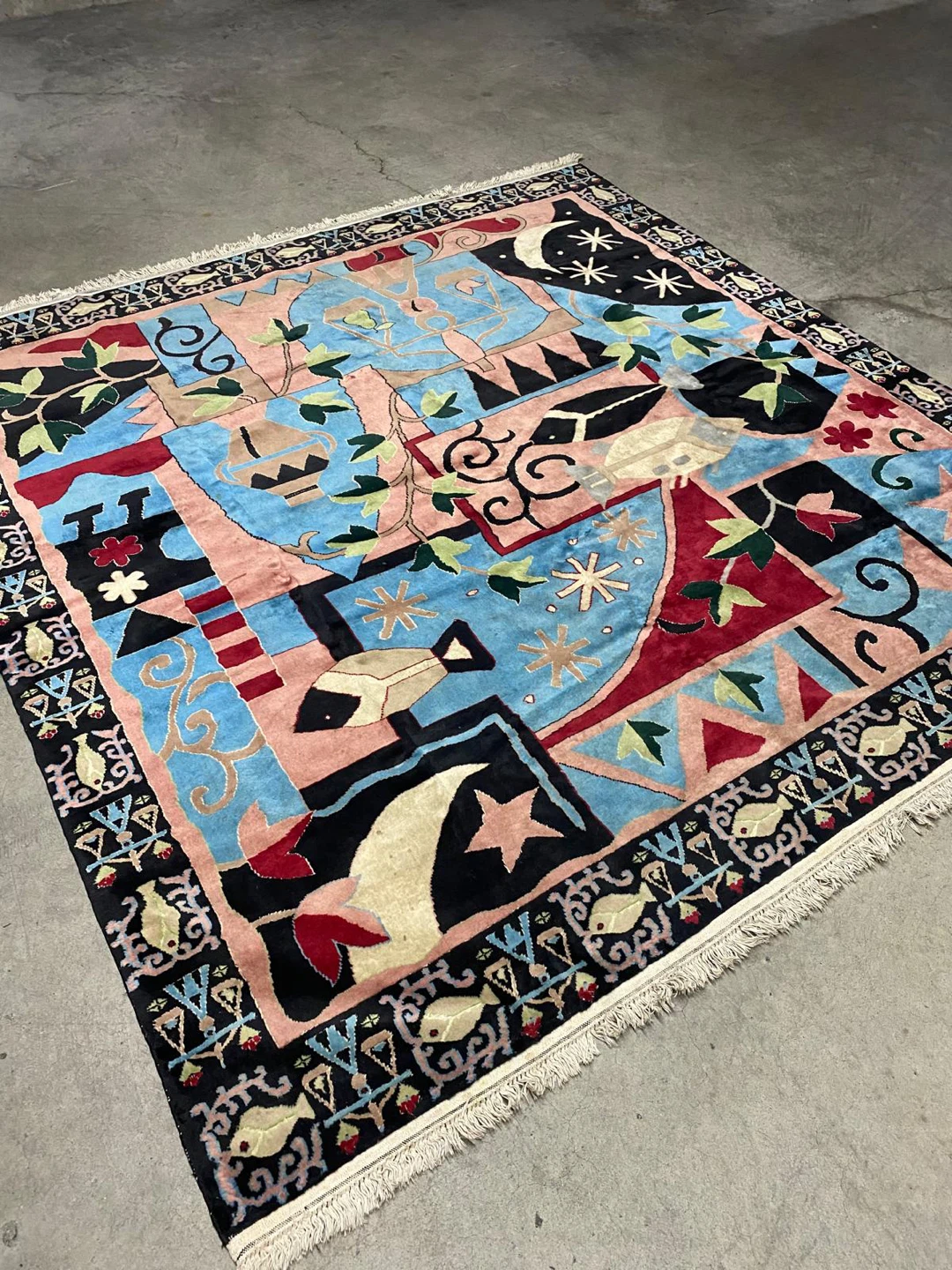 Luxury Handwoven Wool & Silk Rug – 7x7.5 ft - photo 2