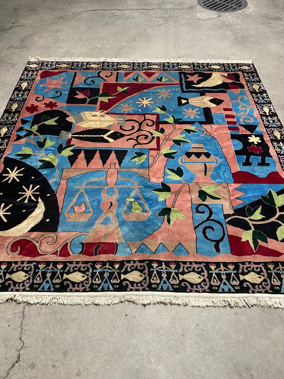 Luxury Handwoven Wool & Silk Rug – 7x7.5 ft - photo 3