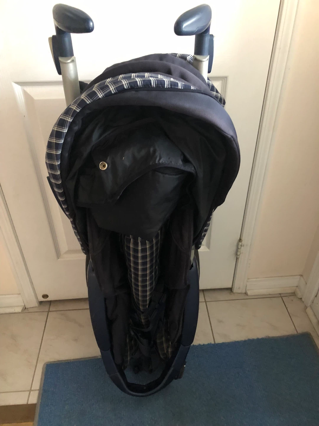 Blue Plaid Stroller - photo 5