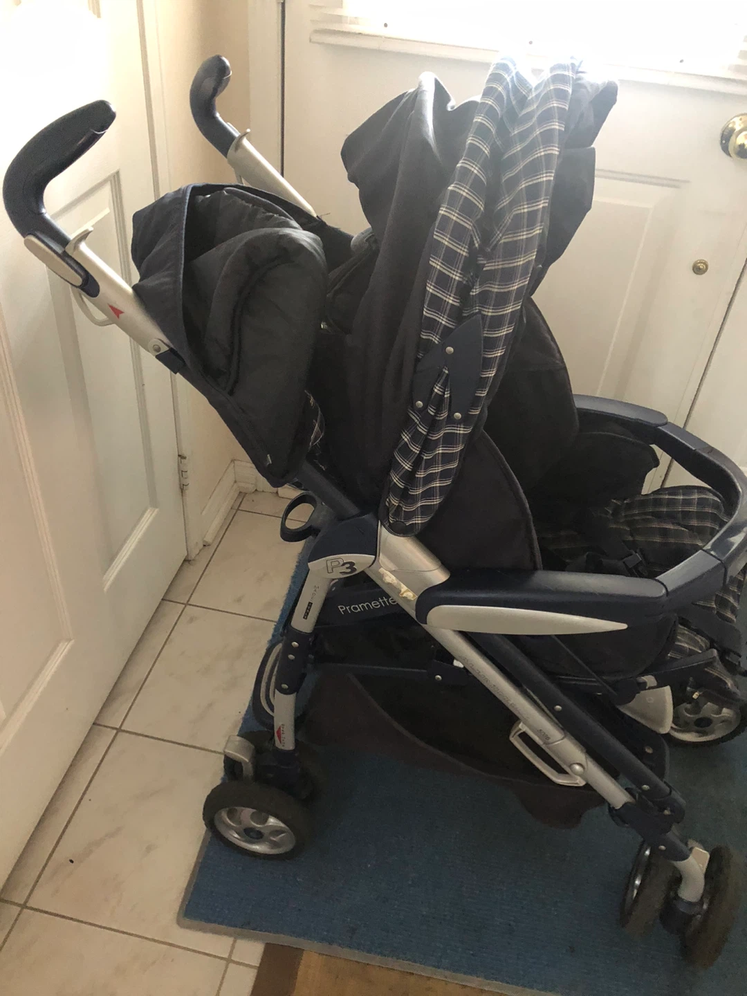 Blue Plaid Stroller - photo 4