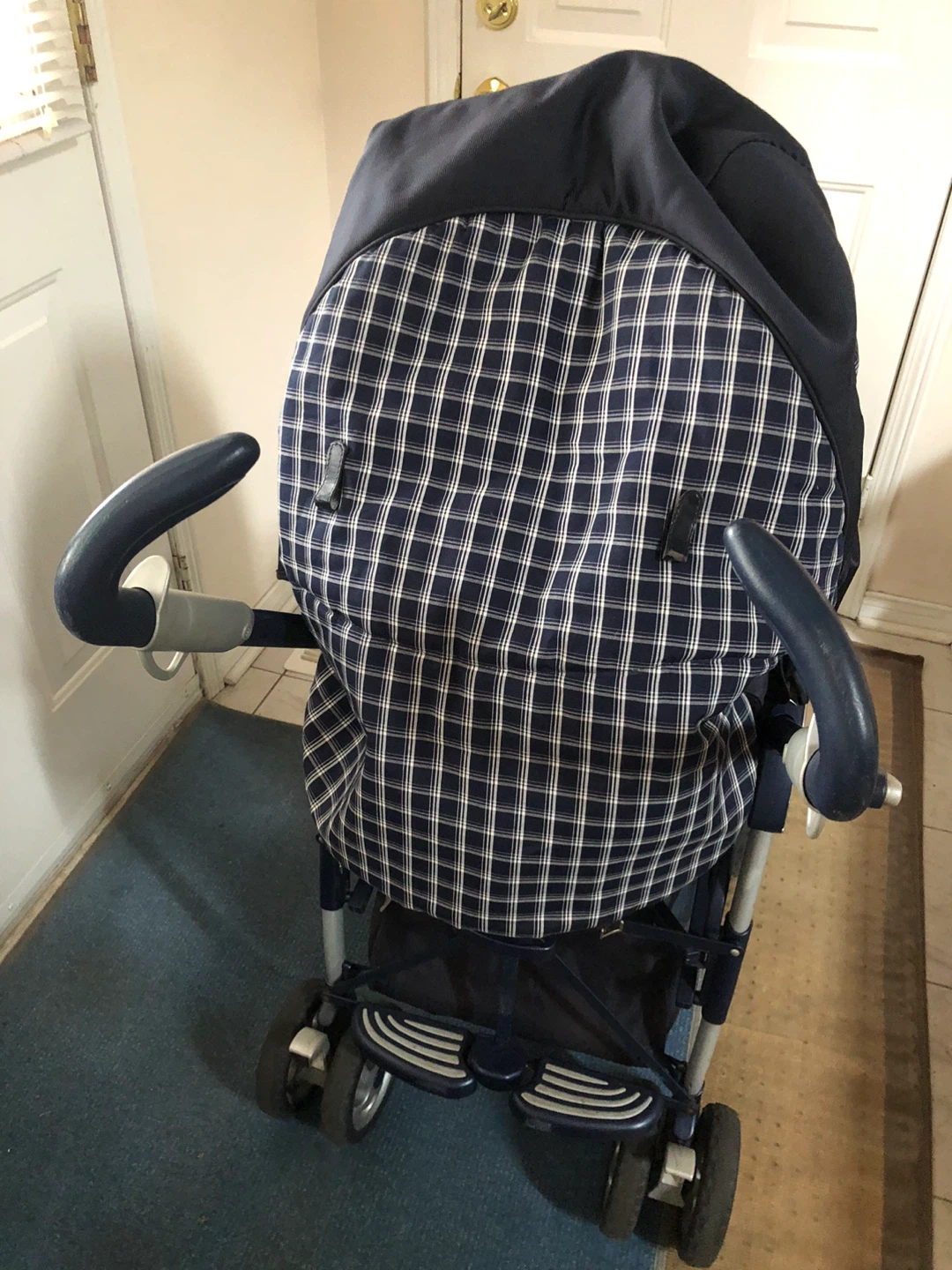 Blue Plaid Stroller - photo 2