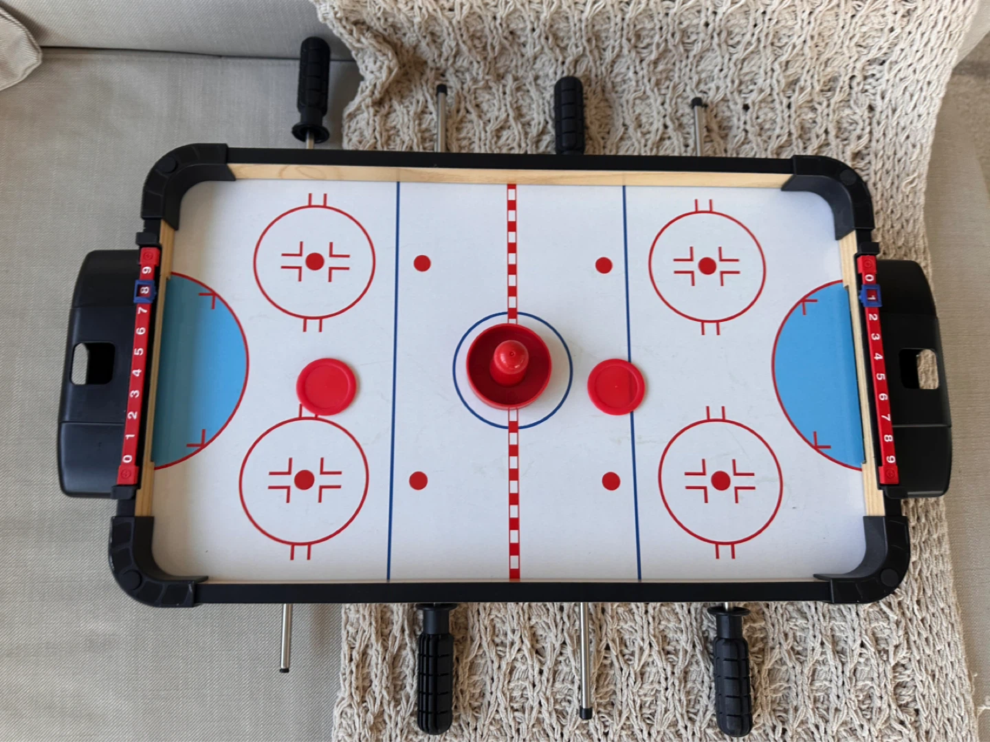 2-in-1 Tabletop Foosball and Hockey Game - photo 2