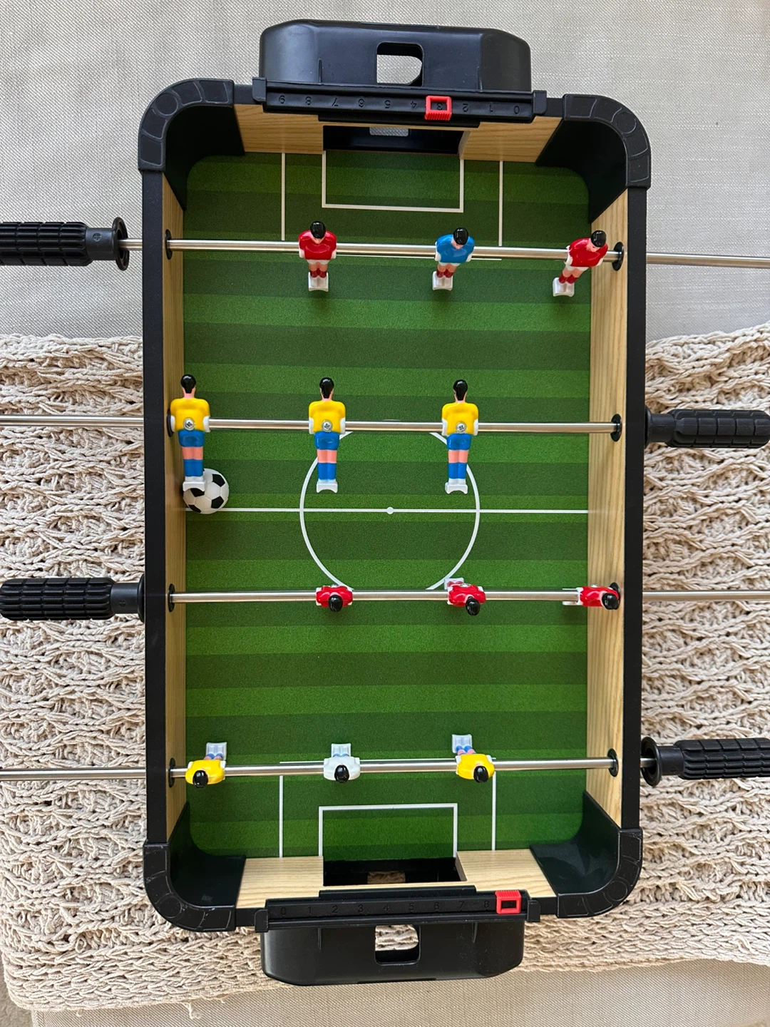 2-in-1 Tabletop Foosball and Hockey Game