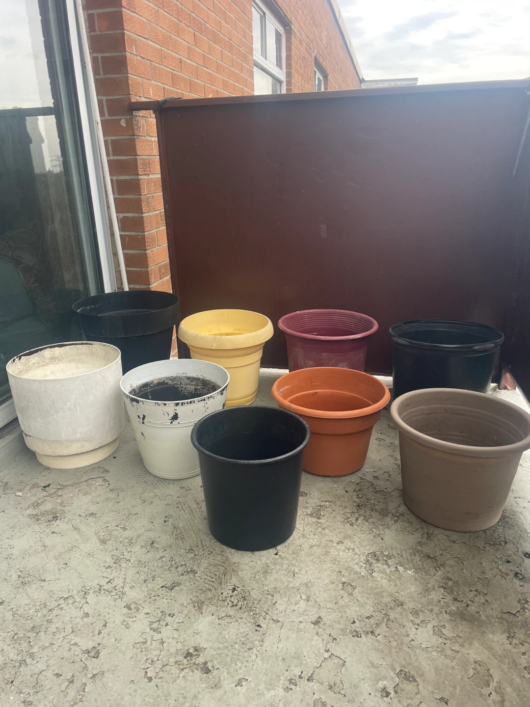ASSORTED LARGE POTS