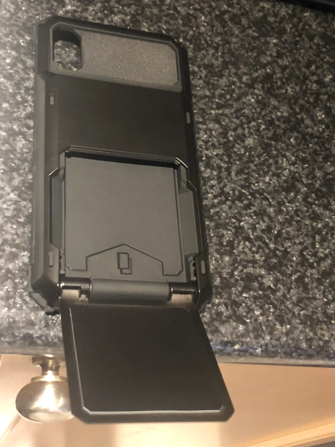 Vofolen XR Flip Card Black Phone Case - photo 2